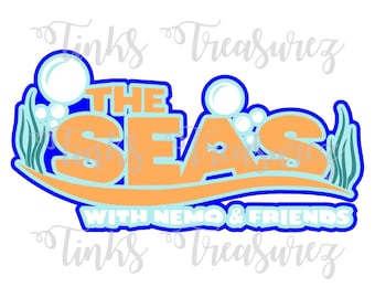 Fustella digitale, Vacanza, File di taglio, File personaggio BONUS incluso, Epcot, The Seas, Nemo & Friends SVG, Titolo album SVG, TinksTreasurez