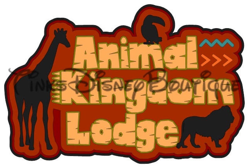 Download Disney SVG clipart Animal Kingdom Resort Mickey Mouse Title | Etsy