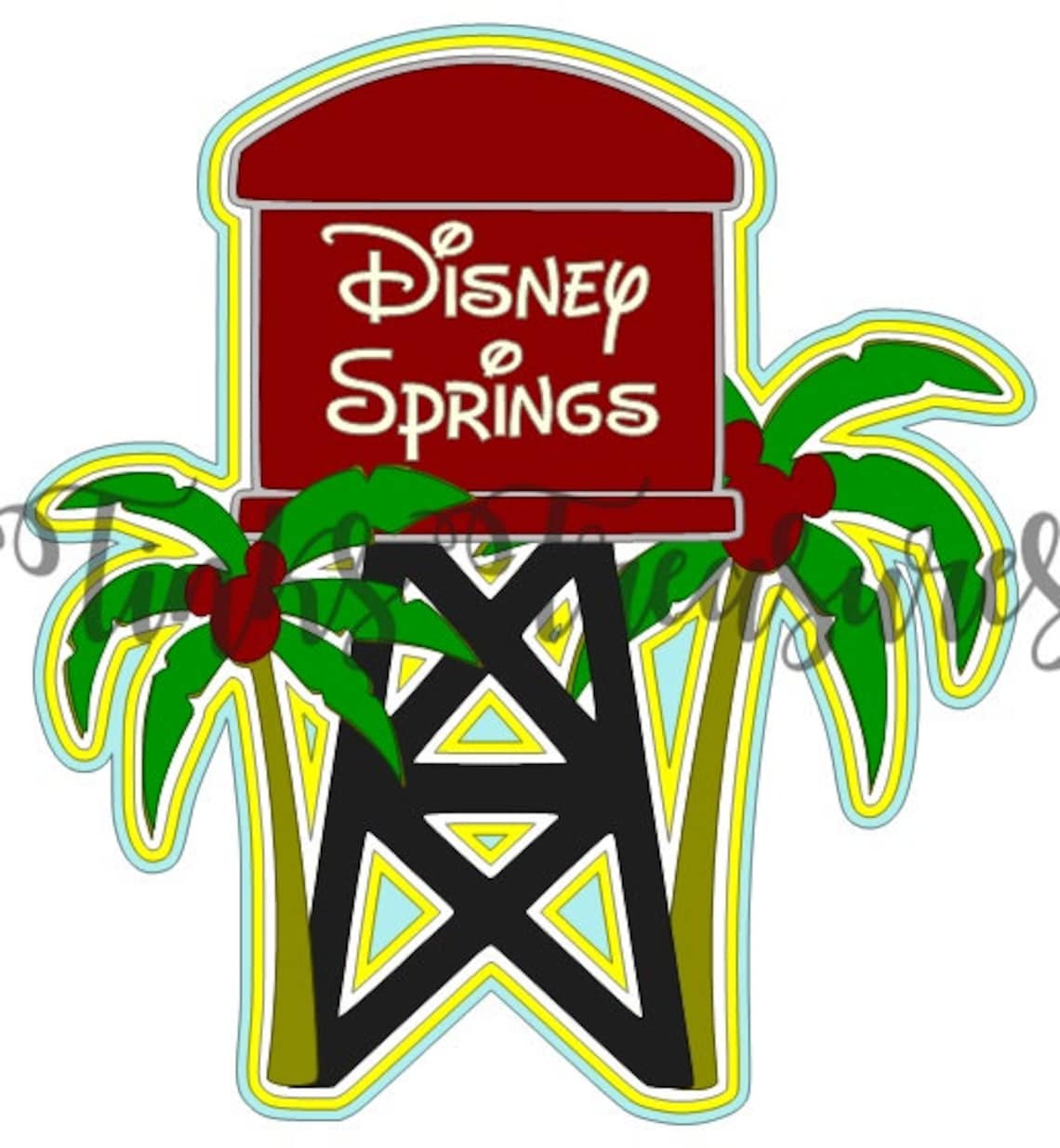 Disney World SVG Disney Springs Clipart Title Scrapbook Cricut Etsy
