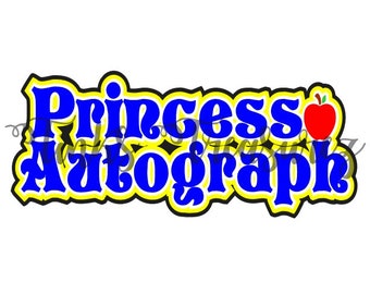 Découpage numérique SVG, SVG vacances, album titre Svg, fichier de coupe, fichier BONUS, fichier d'autographes de personnage de princesse inclus, TinksTreasurez