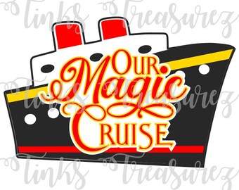 Magic Cruise Svg, PNG Digital File, Scrapbook Title, Mouse Cruise, Scrapbook Layout Ideas, TinksTreasurez