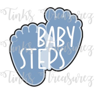 Premiers pas de bébé SVG, fichier coupé, Svg étapes bébé garçon, pages de scrapbooking, découpes, pièce en papier, Svg garçon, titre de scrapbooking Svg, TinksTreasurez