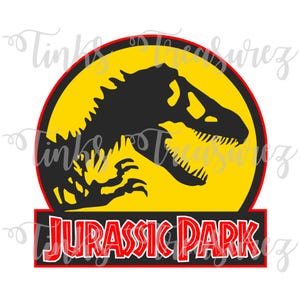 Archivo de corte SVG digital, SVG troquelado, Adornos, Corte digital, Título de álbum de recortes de Dinosaur Park SVG, Cricut, Universal Park, TinksTreasurez