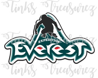 File di taglio SVG digitale, file digitale, regno animale, Expedition Everest Ride, Yeti BONUS, titolo album SVG, abbellimento TinksTreasurez
