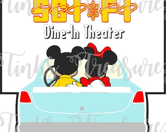 Sci-Fi Dine In Theater SVG, Hollywood Studios, Digital PNG, SVG Die Cut, Vacation, Cut File, Scrapbook Title, TinksTreasurez