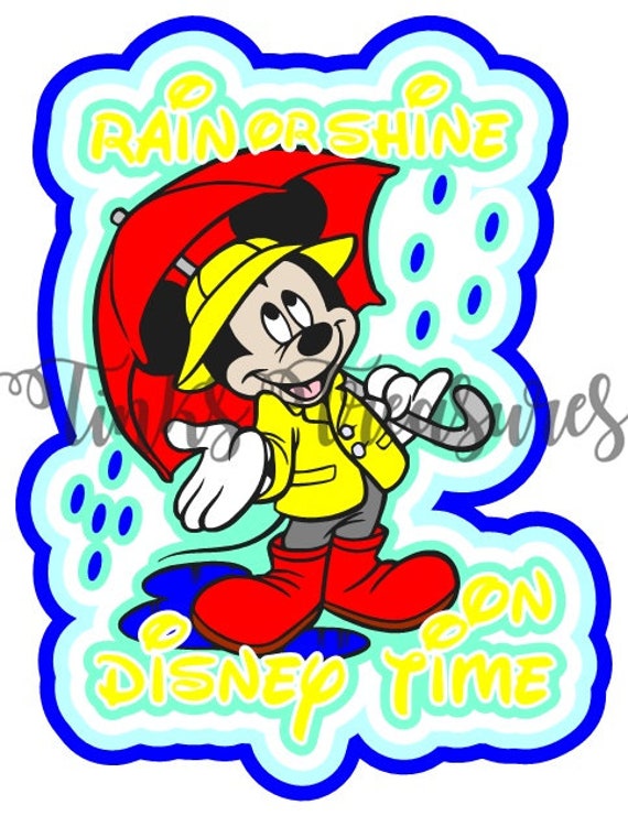 Download Disney Svg Clipart Mickey Mouse Rain Or Shine Title Disneyland Etsy SVG, PNG, EPS, DXF File