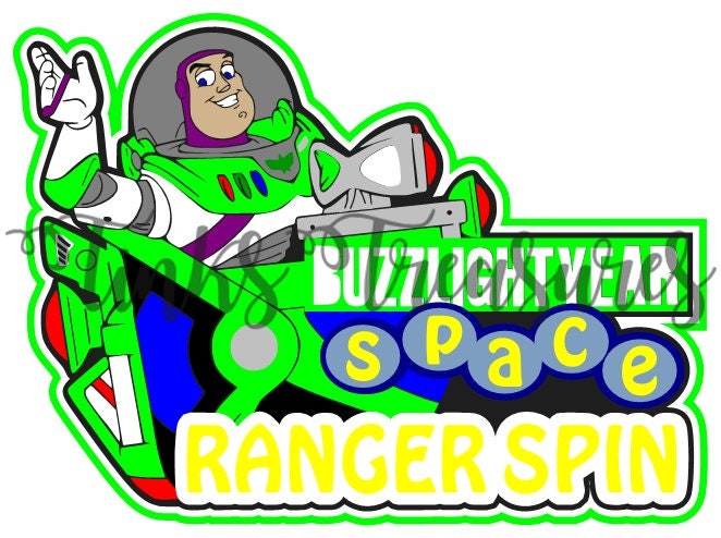 Buzz Lightyear Disneyland SVG Clipart 