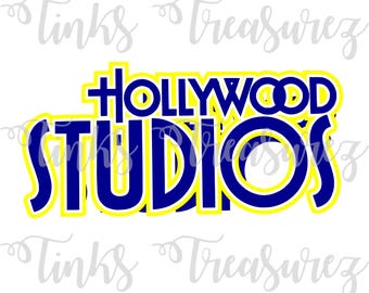 File digitale, titolo di album in formato SVG con fustella, file di taglio digitale per abbellimenti, Hollywood Studios, con file BONUS, TinksTreasurez