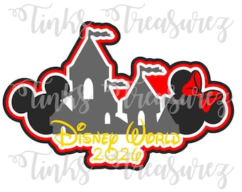 WDW 2026 SVG, Scrapbook Title JPG, New Year, Castle, Magic Kingdom, Digital Cut File, Fairytale Cuts, Cricut, TinksTreasurez