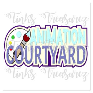 Hollywood Studios, Animation Hof SVG, Digitale Datei, Scrapbook-Titel, Dine In, Magic Kingdom, Kartentitel, PNG, JPG, TinksTreasurez