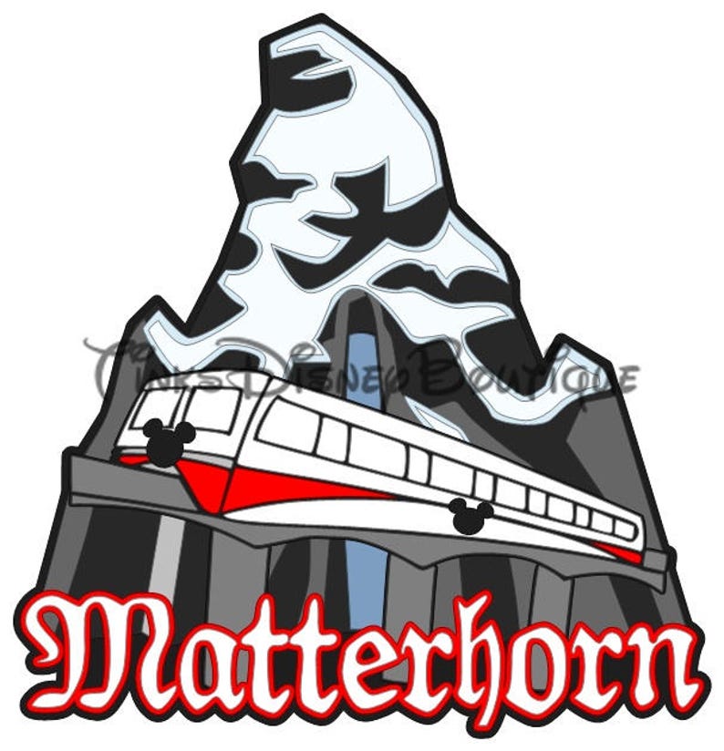 Download Disney SVG clipart Matterhorn Monorail Title Mickey ...
