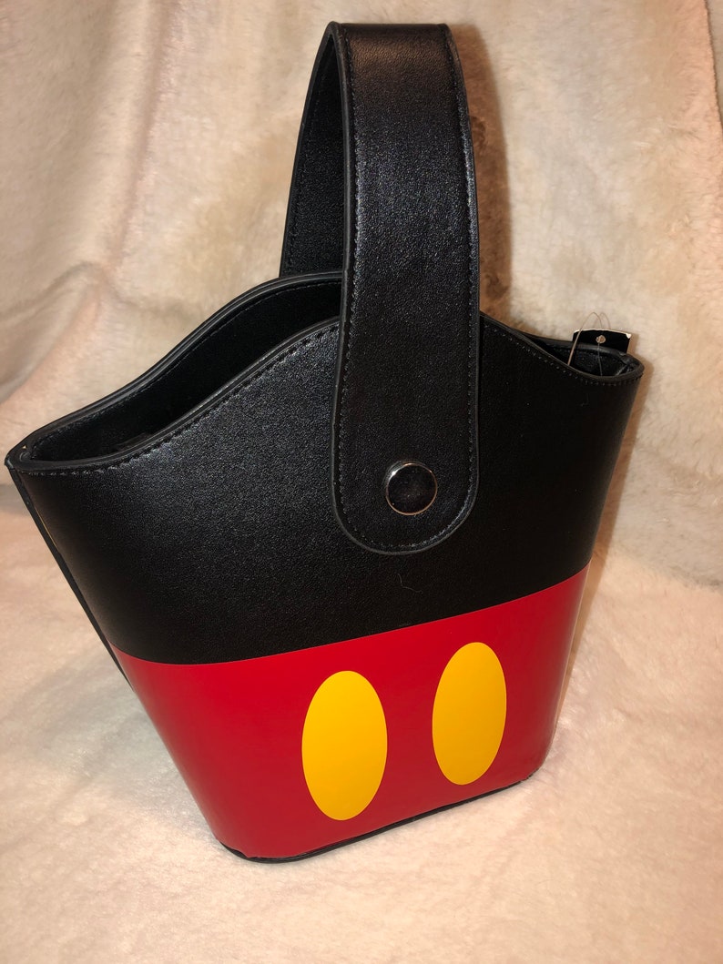 Mickey Mouse Disney Inspired Purse Handbag Black Vinyl with Etsy