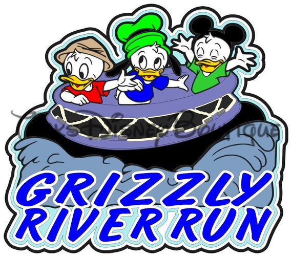 Download Disney SVG clipart Grizzly River Run Huey Duey Luey Disneyland