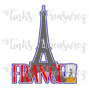 Frankreich SVG sterben geschnitten, Kochmütze, BTW Urlaub, Schnittdatei, France World Showcase, Epcot svg, Scrapbook-Titel SVG, Wortkunst, TinksTreasurez