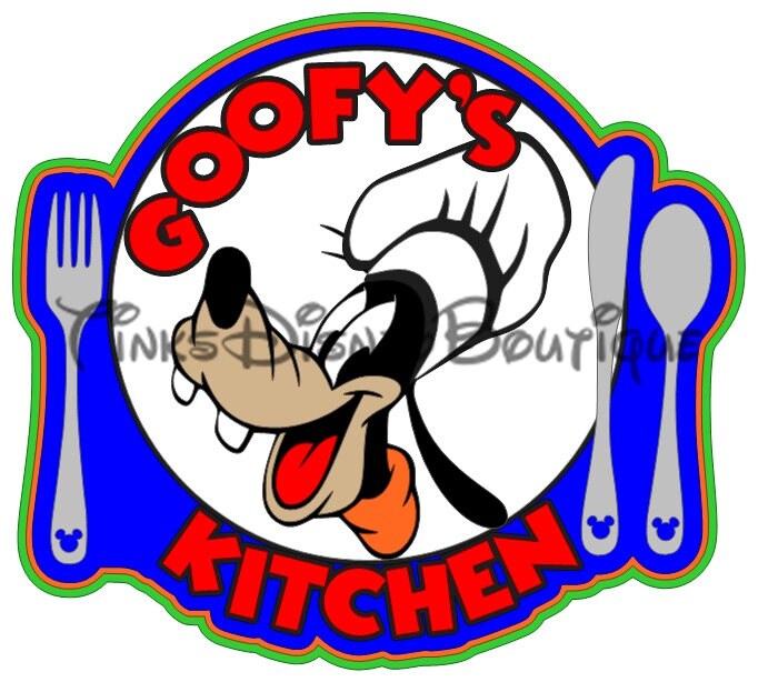 Disney SVG Clipart Goofys Kitchen Disneyland Title Scrapbook | Etsy