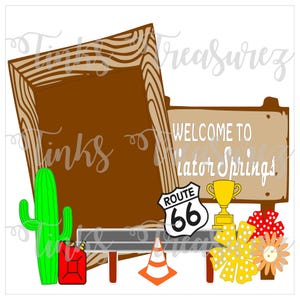 Découpage numérique PNG, vacances, fichier coupé, PNG, voitures, ressorts de radiateur, Route 66, aventure en Californie, page de départ de scrapbooking, TinksTreasurez