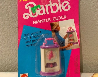 1989 Barbie Action Accents Mantle Clock MOC