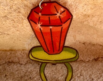 Cherry Ring Pop Pendant