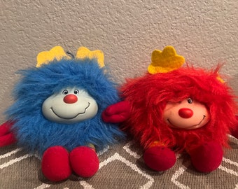 Vintage Red and Blue Rainbow Brite Sprites