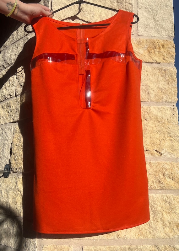 Mod Orange GoGo Dress Vintage