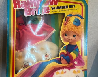 Rainbow Brite Slumber Set Boxed Vintage 80's