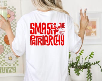 Smash the Patriarchy T-Shirt, Feminismus, BIO Baumwolle Gleichberechtigung, Empowerment, Frauenrechte, Gender Equality, fck afd, anti Merz,