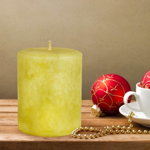 Kindred Essence Bayberry Scented Pillar Candle for Christmas Holidays - 3.75in