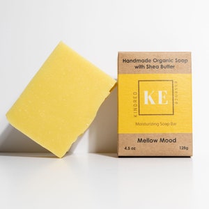 Kindred Essence Handmade Organic Shea Butter Moisturizing Soap Bar - Mellow Mood