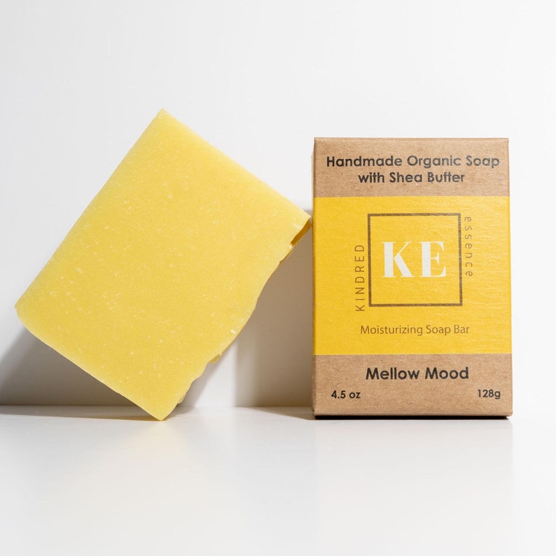 Kindred Essence Handmade Organic Shea Butter Moisturizing Soap Bar - Mellow Mood
