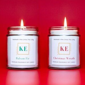 Kindred Essence 2-Piece Handmade Soy Candle Gift Set for Christmas