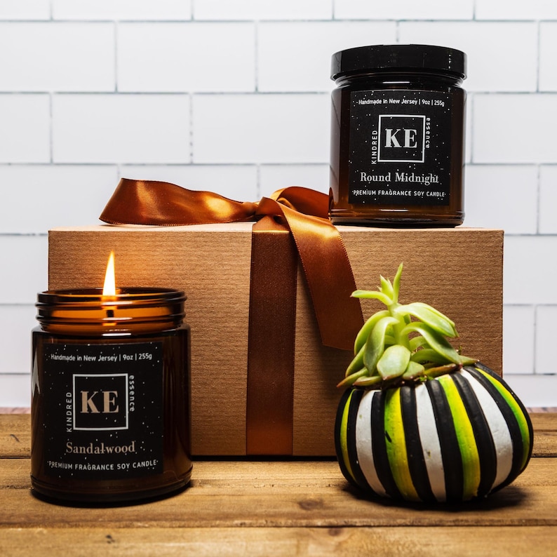 Kindred Essence 2-Piece Handmade Soy Candle Gift Set for Men