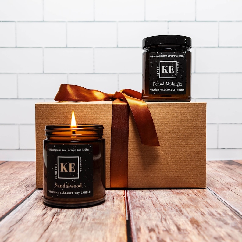 Kindred Essence 2-Piece Handmade Soy Candle Gift Set for Men