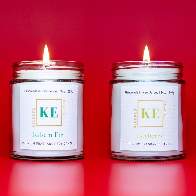 Kindred Essence 2-Piece Handmade Soy Candle Gift Set for Christmas