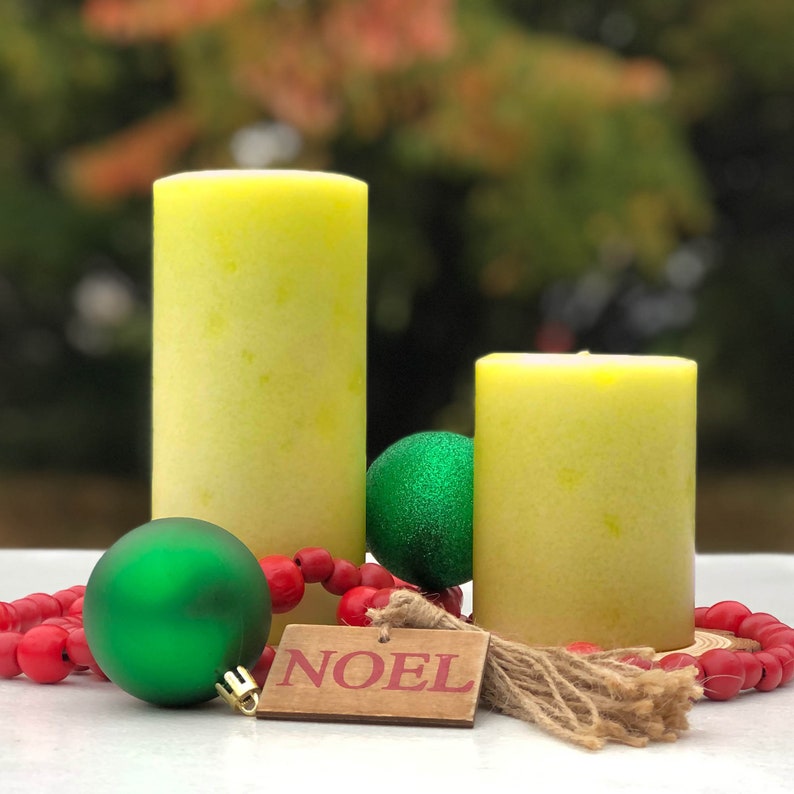 Kindred Essence Bayberry Scented Pillar Candle for Christmas Holidays