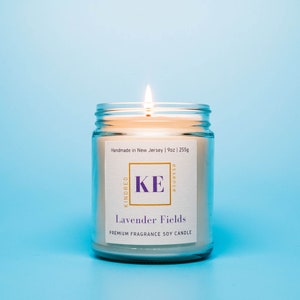 Kindred Essence Lavender Fields Relaxing Soy Candle - Handmade