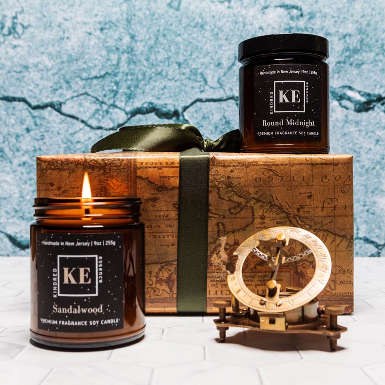 Kindred Essence 2-Piece Handmade Soy Candle Gift Set for Men