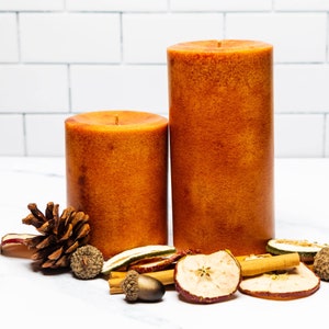 Kindred Essence Caramel Apple Spice Scented Pillar Candle