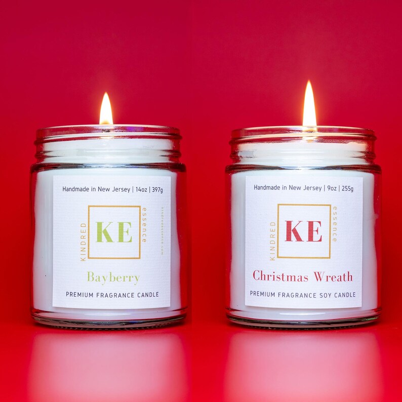 Kindred Essence 2-Piece Handmade Soy Candle Gift Set for Christmas