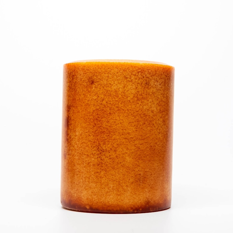 Kindred Essence Caramel Apple Spice Candle Pillar for Fall (3 x 3.75)