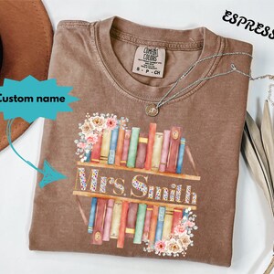 Comfort Colors Teacher Back To School Shirt, Custom Teacher T-Shirt, Personalized Teacher Appreciation Tee, Cute Teacher Name Tshirt Gift