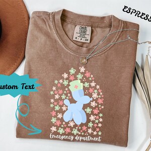 Comfort Colors Custom Nurse Shirt, Personalized Department Nurse Appreciation T-Shirt, Registered Nurse Tee, Cute Graduation Gift For Nurse