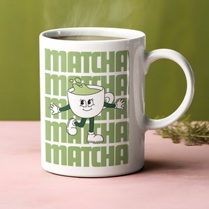 Matcha Coffee Mug - Cute Ceramic Tea Cup - Perfect Gift for Matcha Lovers