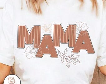 Floral Mama PNG: Wildflower Design (Digital Download)