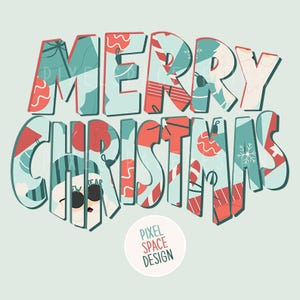 Merry Christmas PNG: Santa Claus Sublimation Design (Digital Download)
