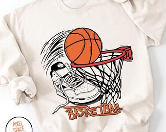 Basketball Hoop PNG: Sports T-Shirt Design (Digital Download)