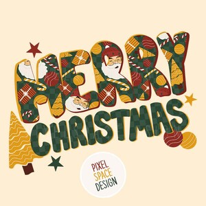 Retro Merry Christmas PNG: Santa Claus Sublimation Design (Digital Download)