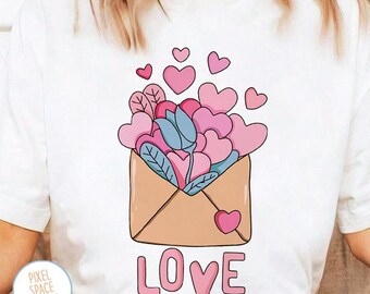 Love Letter PNG: Valentine's Day Heart Design (Digital Download)