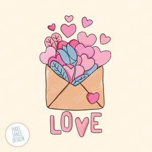 Liebe PNG, Valentinstag Png, Liebesbrief Png, Herz Png, Sublimation Png Design, digitaler Download, Blumen Png, Mädchen Png Design