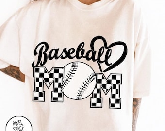 Baseball Mom PNG: Sublimation Design (Digital Download)