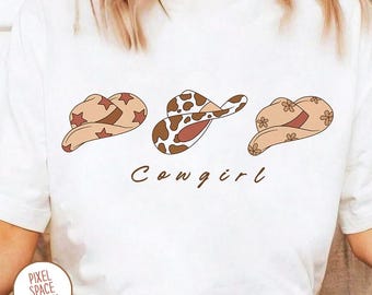 Cowgirl Hat PNG Design: Western Sublimation (Digital Download)